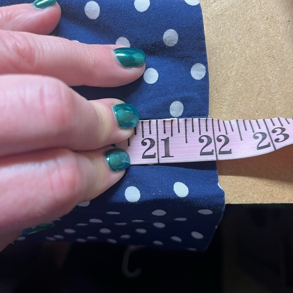 Banbury Cross New Orleans blue white polka dot dress no size tag measures 6/7 - Picture 9 of 9
